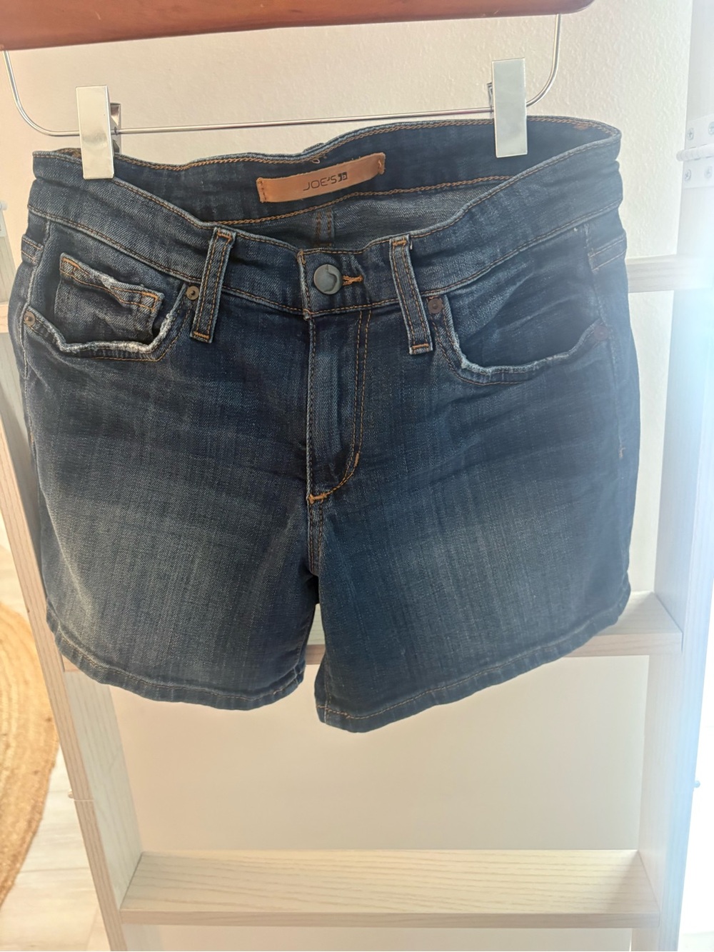 Joe's Jeans Indigo Wash Denim Shorts - Picture 3 of 5